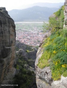 Kalambaka desde los Monasterios de Meteora (Grecia)