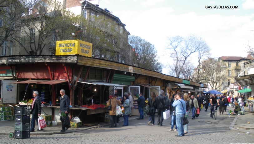 Mercado tradicional en Sofía (Bulgaria)