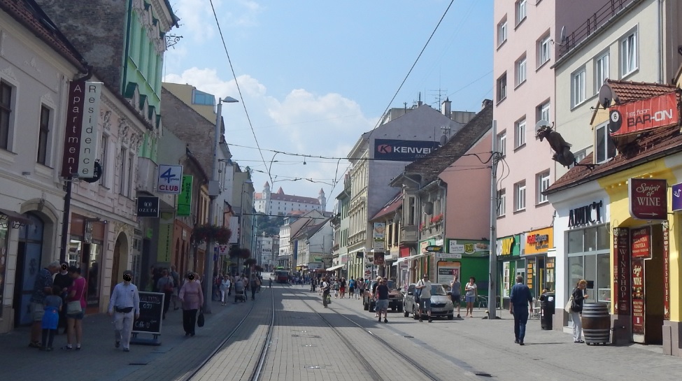 Calle Obchodná en Bratislava (Eslovaquia)