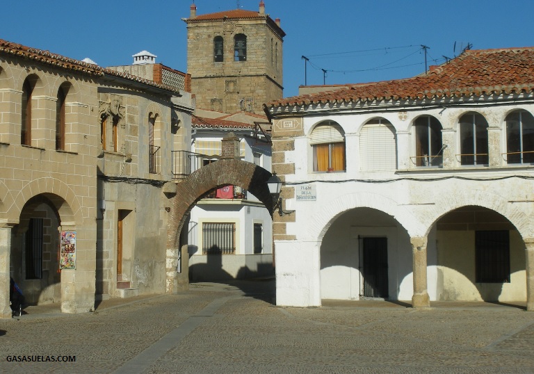 Plaza Mayor de Garrovillas de Alconétar (Extremadura)