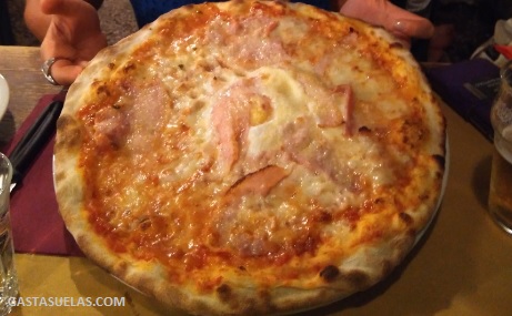 Pizza Carbonara en Venecia