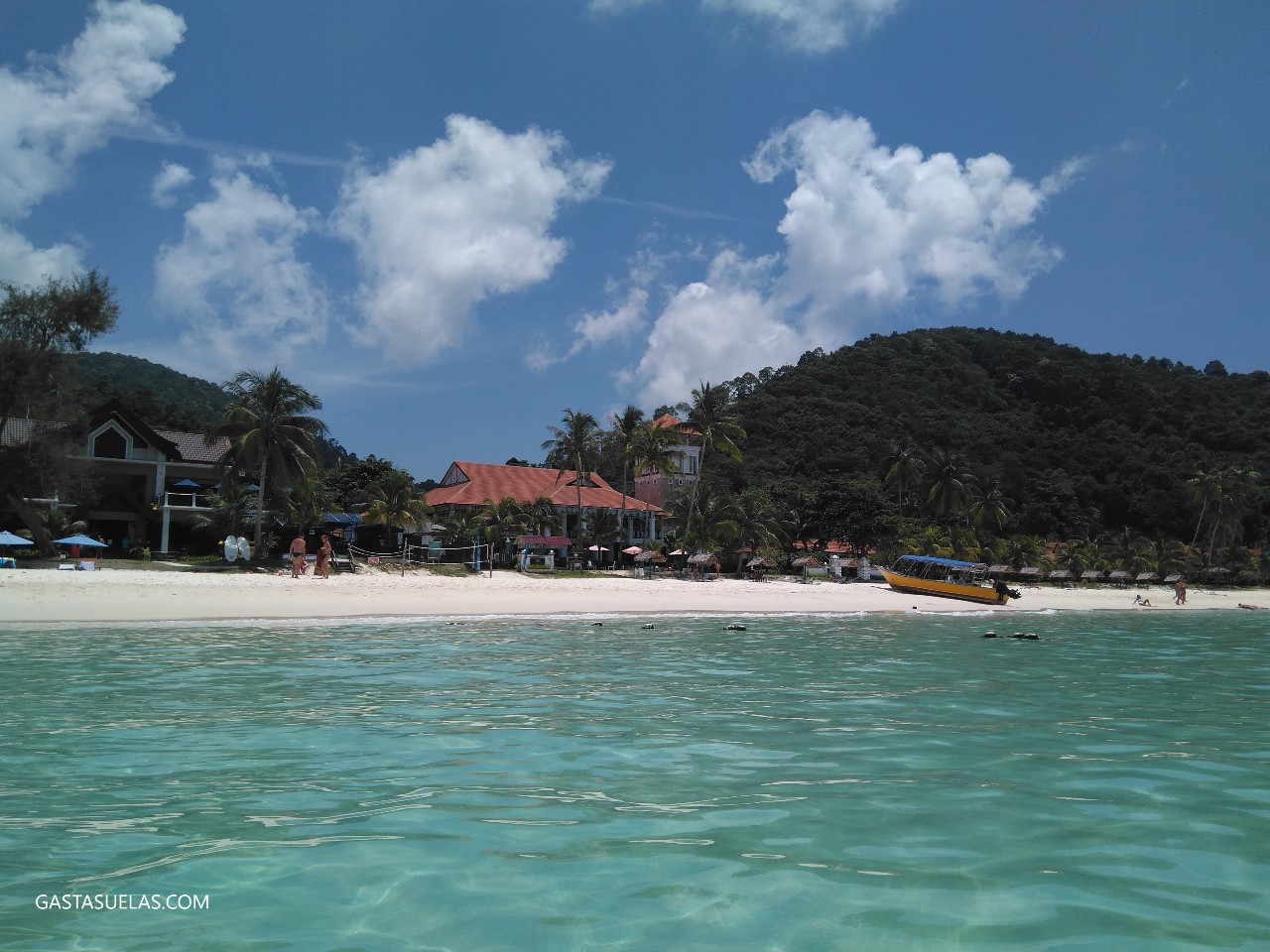 Pulau Redang desde el mar (Malasia)
