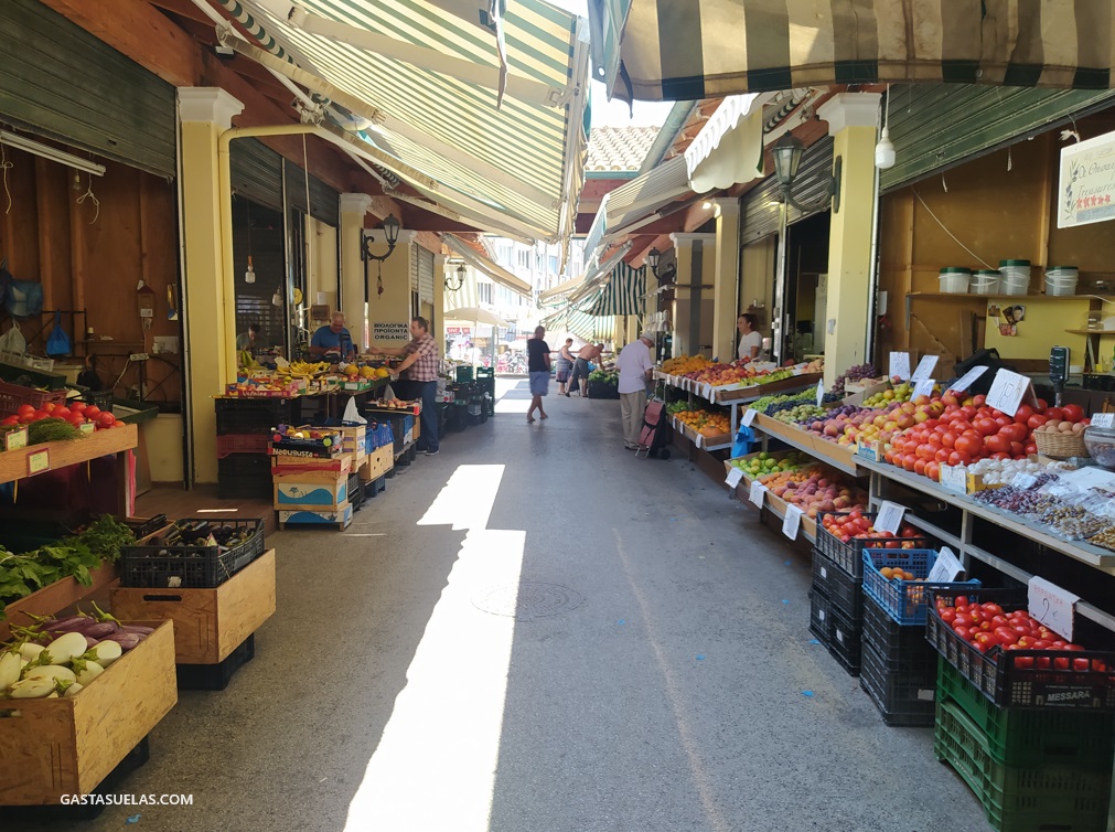 Mercado Central de la ciudad de Corfú (Grecia)