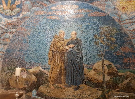 Mosaico en la capilla del Convento de San Pedro de Alcántara 